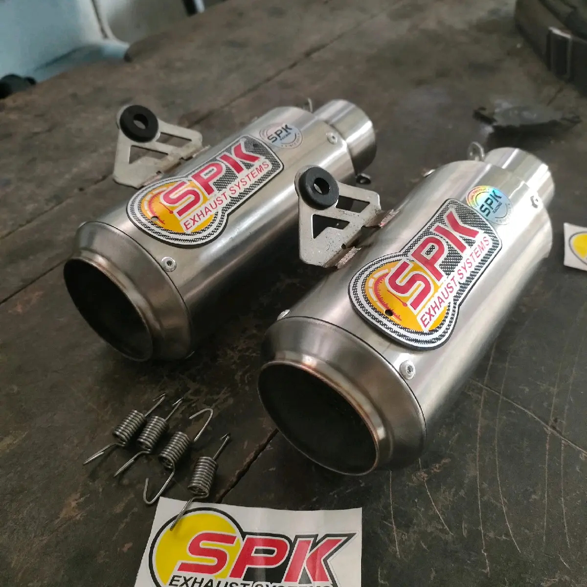 selincer GP1 original SPK inlet 50 out 60 panjang 15 cm apl lotor Bebek UB dan all sport 135-150cc Knalpot Laser Motorcycle Motor