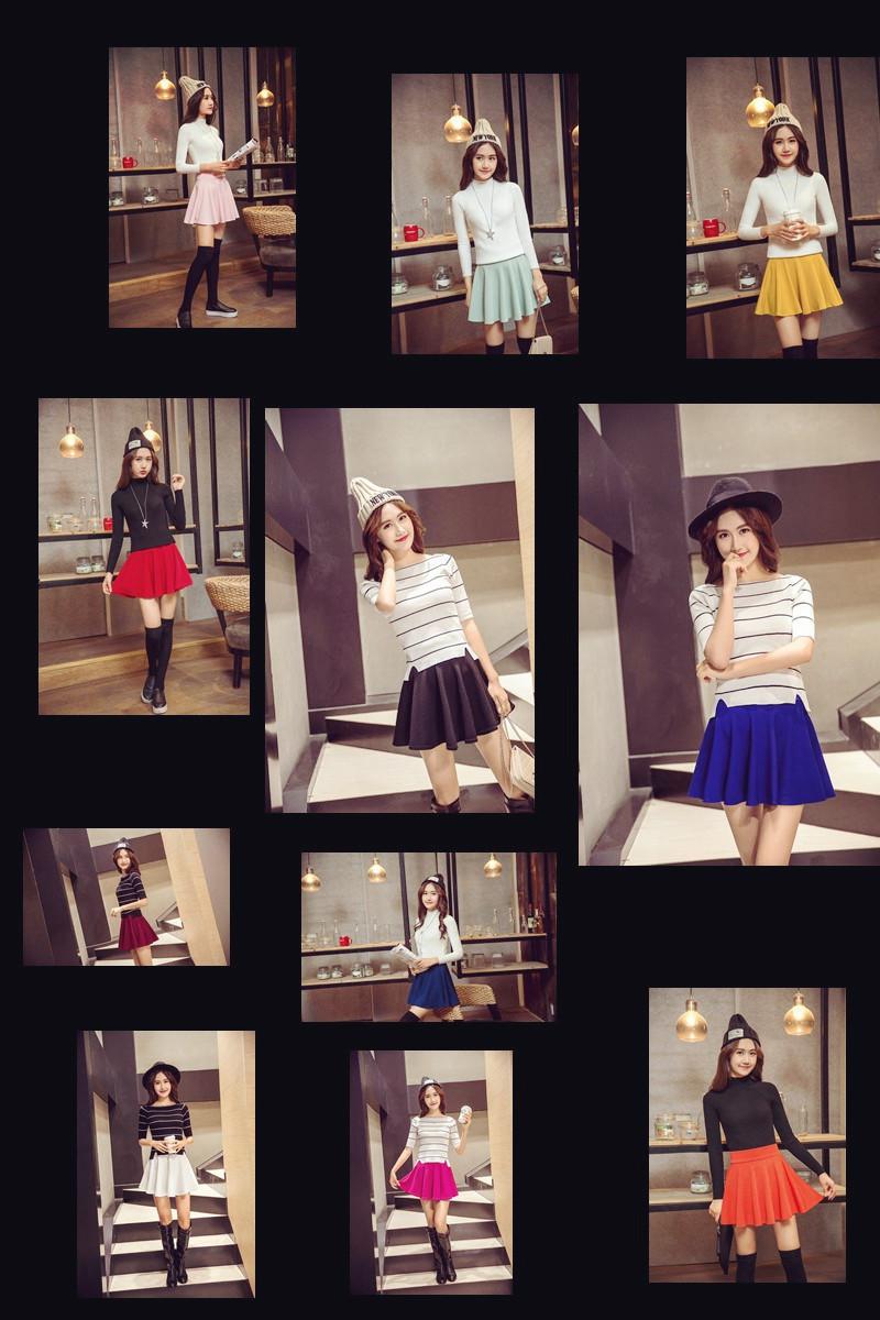 Product Introduction of [AP01] Yi black cat high waist shorts-free skirt elastic A-line skirt women's Sun skirt factory direct sales 10