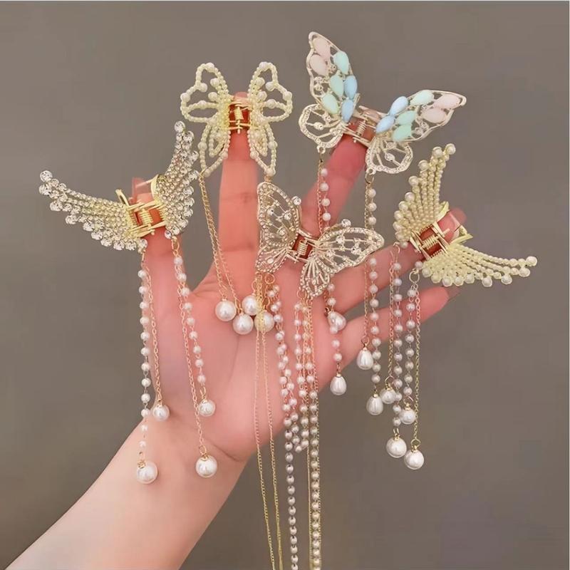 Kẹp Tóc Hình Bướm, Phong Cách Hàn Quốc, Thiết Kế Thanh Lịch, Thích Hợp Cho Bé Gái Women 3