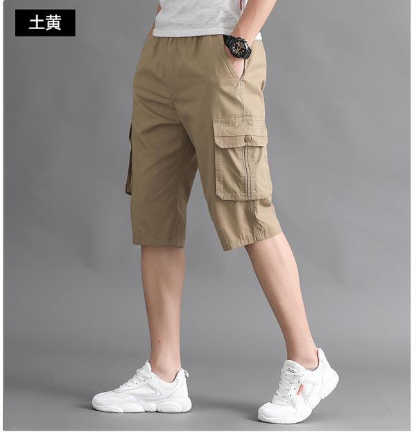 Product Introduction of Summer Men's Casual Middle-Aged Cropped Pants Dad Workwear Shorts Middle-Aged and Elderly Cotton Loose Breeches Thin Pirate Shorts Menswear Lingerie 14