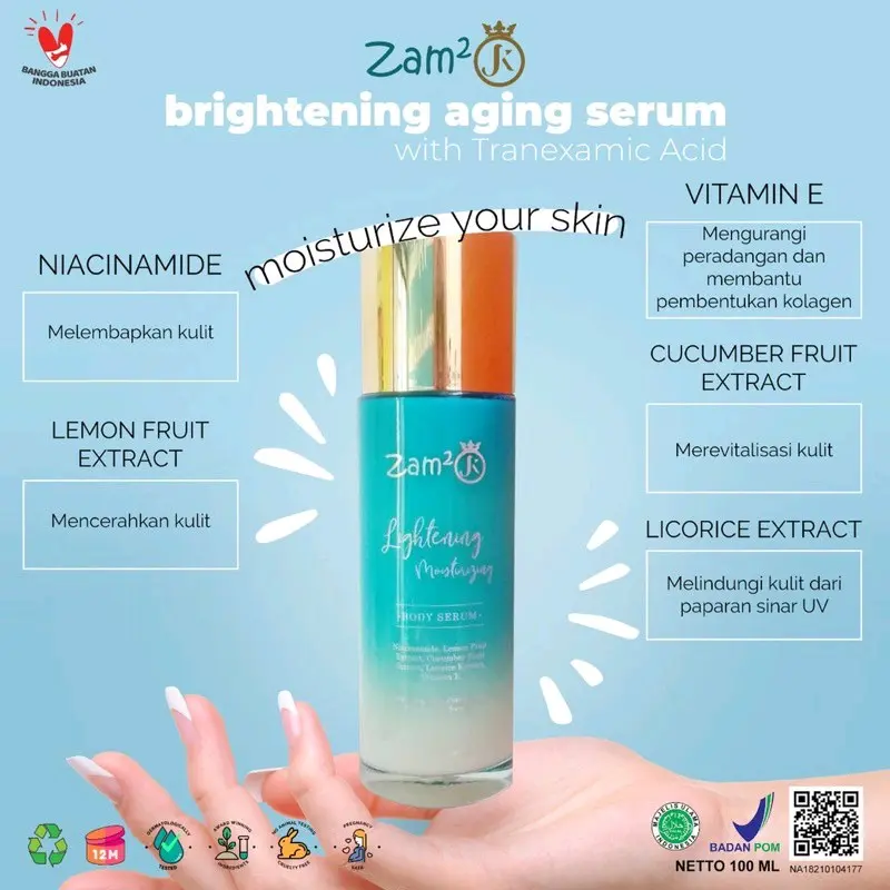 BARU SERUM BADAN ZAM2jk Bpom