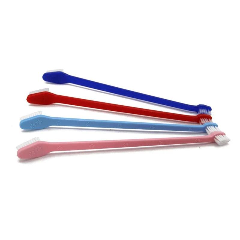 Product Introduction of thetoo Portable Double-headed Dog Toothbrush Nontoxic Soft Pet Cleaning Tool Multi-angle Tooth Finger Brush 15