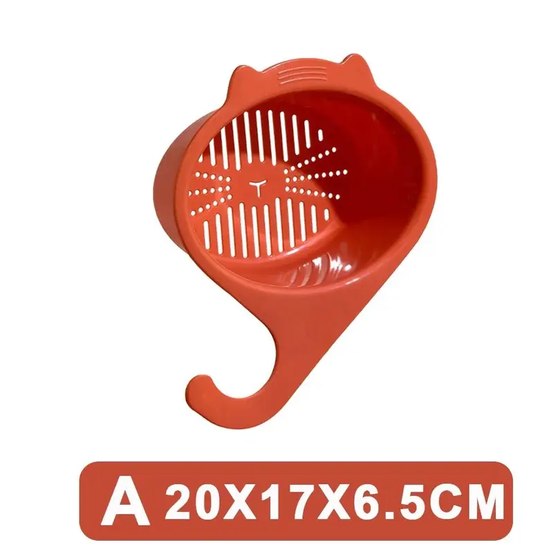 Rổ Thoát Nước Bồn Rửa Nhà Bếp, Đa Chức Năng, Hình Mèo, Rổ Lọc Vòi Nước, Kệ Để Sắp Xếp Trái Cây Và Rau Củ Dụng Cụ Nhà Bếp 7