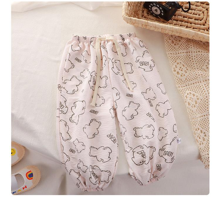 Product Introduction of Quần Chống Muỗi, Dành Cho Trẻ Em, Quần Mỏng Mùa Hè Mới, Quần Đèn Lồng, Cho Bé Trai Và Bé Gái, Phong Cách Hàn Quốc, Quần Trẻ Em, Bán Buôn Có Sẵn 11