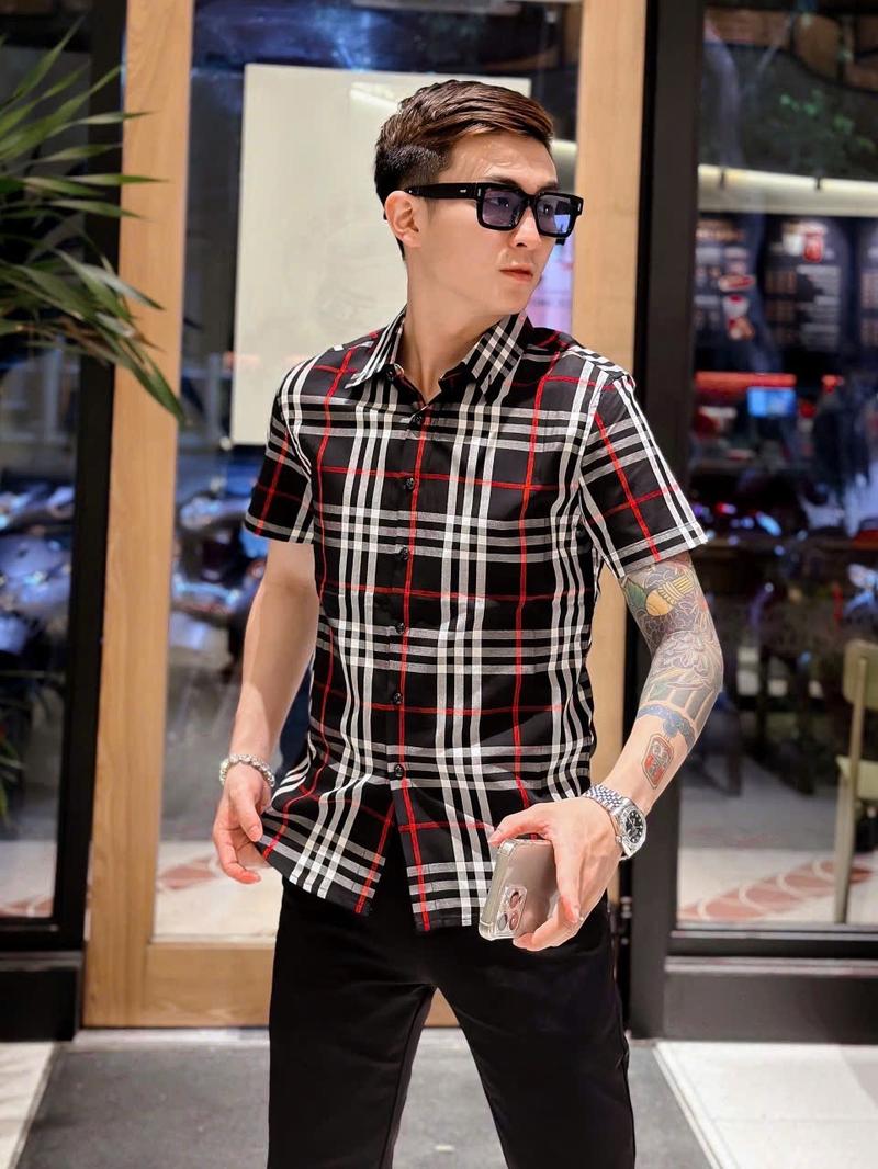 Product Introduction of Áo sơ mi nam tay ngắn, chất liệu cotton cao cấp, vải dệt kim mềm mại, có cổ, đủ size từ M đến 7XL - Kate 26