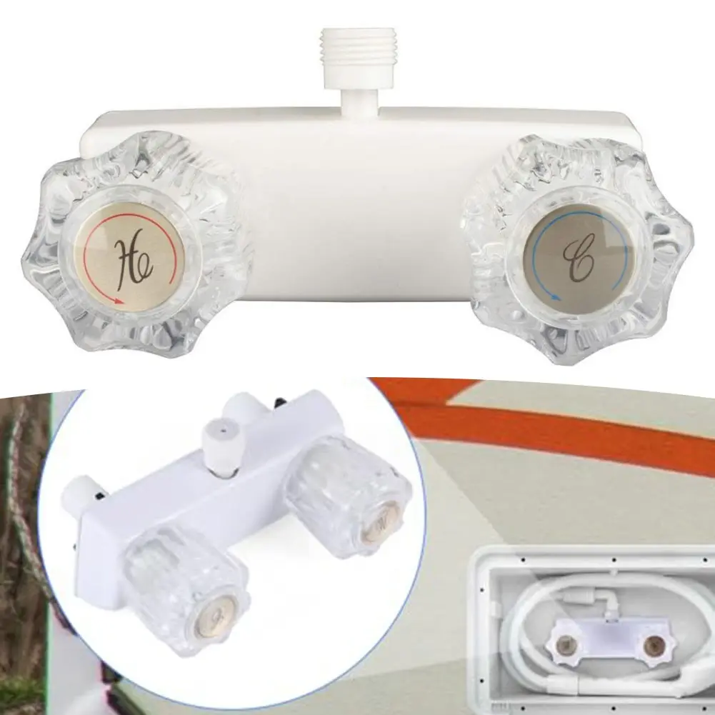 Shower faucet camper shower faucet replacement shower valve diverter double knob