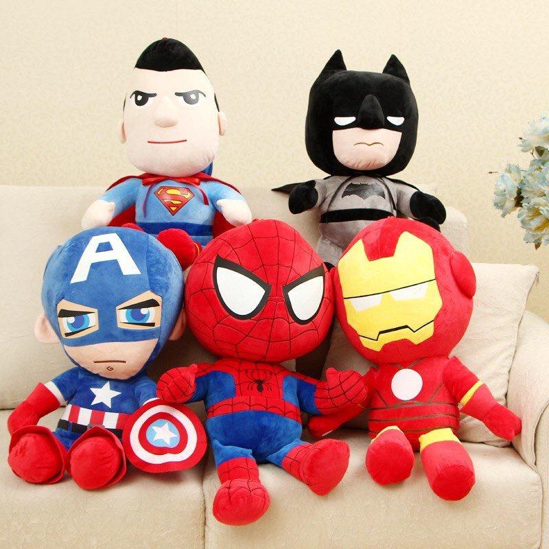  Gấu Bông Siêu Anh Hùng Đáng yêu Cho Bé Marvel Avengers Người Sắt Nhện nhân Batman Captain America Iron Man Spiderman 