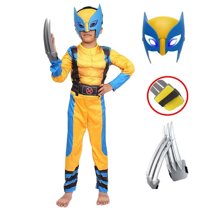 Product Introduction of Boy The Wolverine Cosplay Costume Jumpsuit Movie Superhero Cosplay Luxury Mask Tights Jack Wolfskin Halloween Christmas Fantasy Suit 9