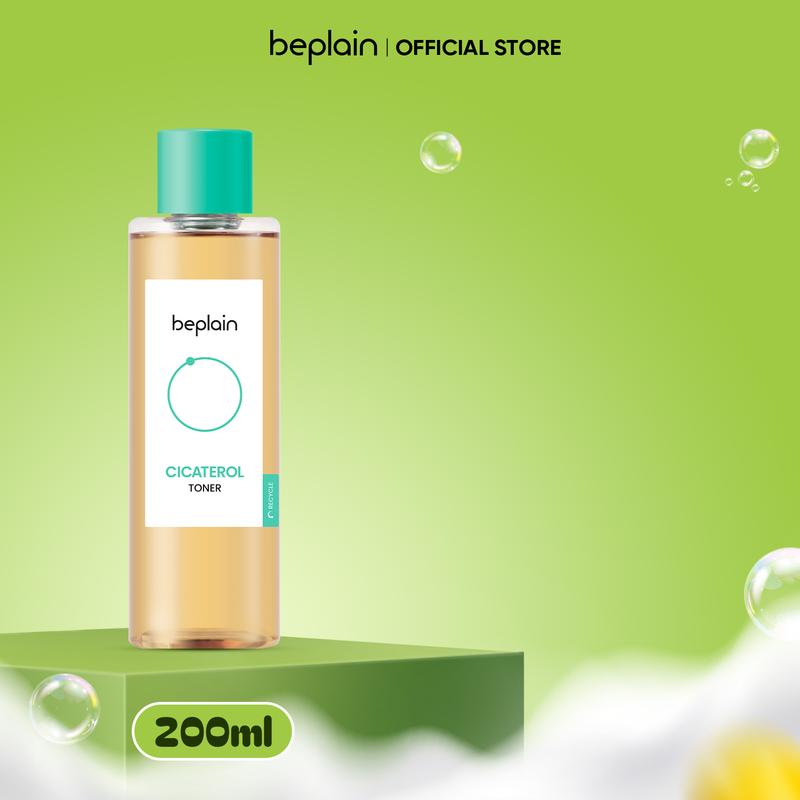 [LS][Tặng 1 Mask giấy Cicaful+ 1 Bông tẩy trang+ 1 Chì mày Horus bất kỳ] BEPLAIN Nước Cân Bằng Làm Dịu Da Cicaterol Toner 200ml 1