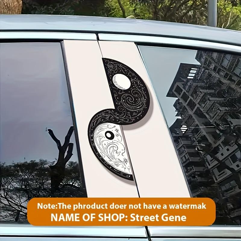 Premium Starry Night Tai Chi Car Sticker - Waterproof and Scratch ...