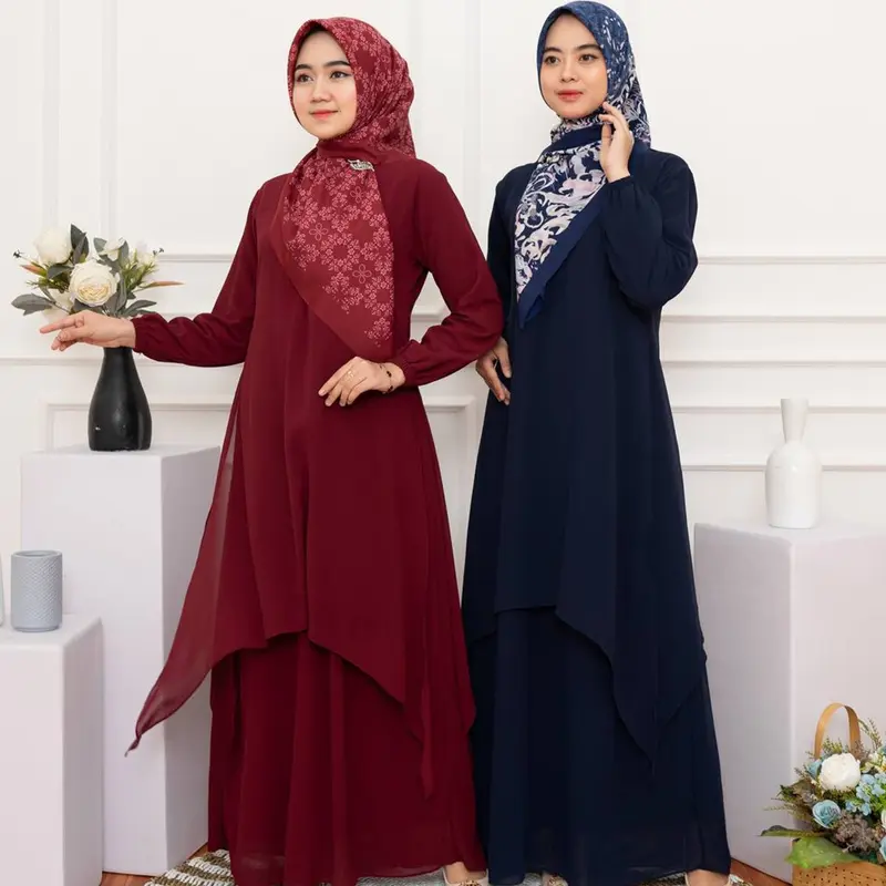 PB Prilly Busana - Noor Gamis Malaysia Ceruti - Baju Muslim Dewasa - Pakaian Wanita 0
