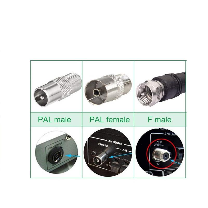 Useful Enhanced Signal AM/FM Antenna Universal Connector Adapter Receiver Tuner DAB Radio Antenna 4