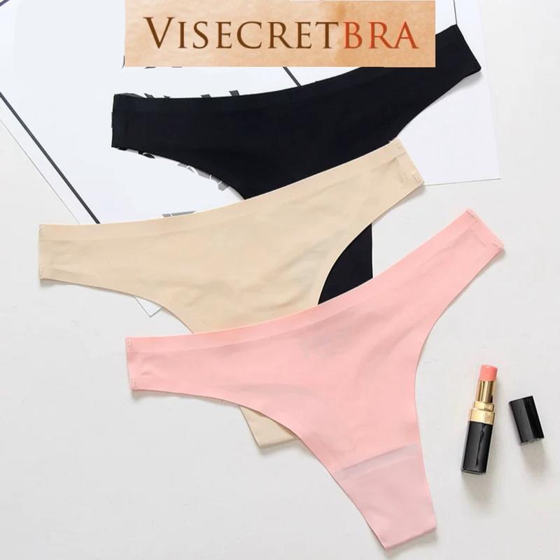 Quần Lót Lọt Khe Đúc Su Viền Cạp Ép Salin Không Viền Không Đường May Hạn Chế Lộ Viền -- VN2405013K Nữ Women