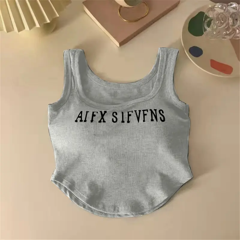 Áo Yếm, Thời Trang Đơn Giản, Có Đệm Áo Ngực, Áo Crop Top Hàng Ngày, Mềm Mại Và Thoải Mái, Áo Nữ, Áo Vest Không Dây, Thích Hợp Cho Bé Gái Mặc Hàng Ngày, Áo 7