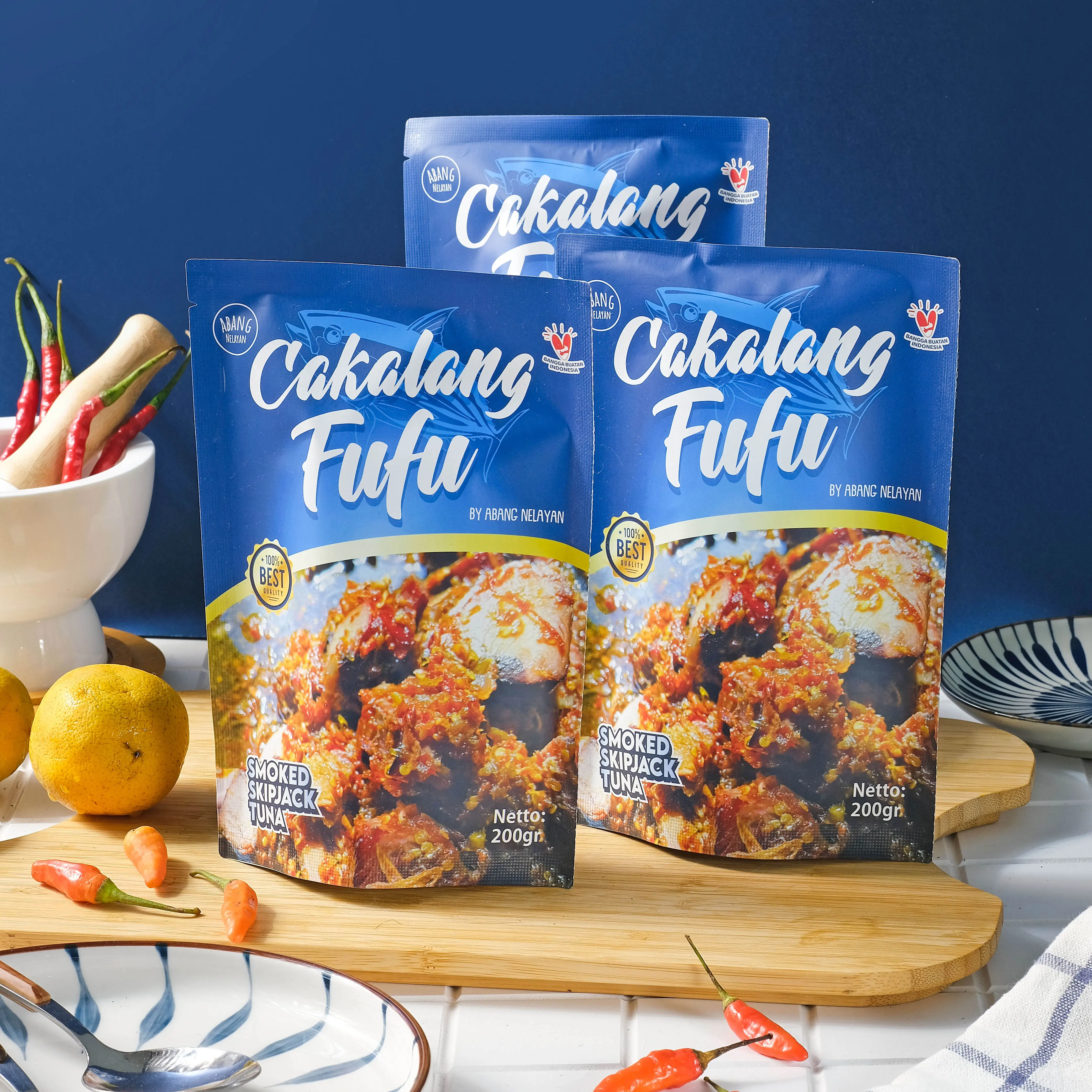 CAKALANG FUFU PAKET MELINTANG - 3 CAKALANG ASAP RICA + 1 SAMBAL ASAP PULAU NELAYAN Makanan Masakan Ikan Cakalang Food
