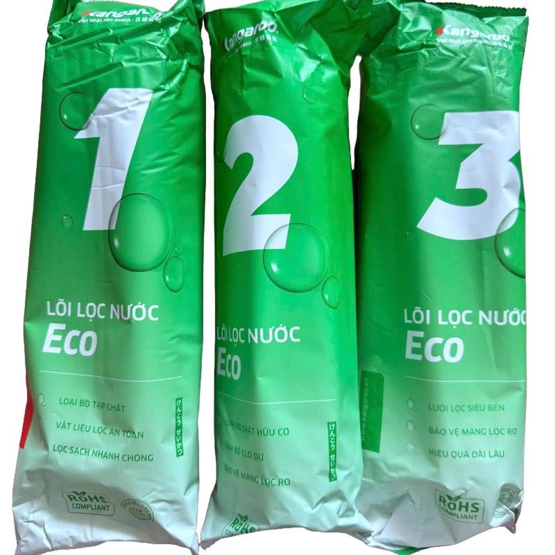 Kangaroo- Lõi Kangaroo Eco thế hệ mới chọn đúng phân loại hàng khi mua filter aqua may loc suamay 15 loi loc nuoc kangaroo