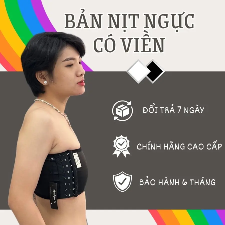 Bản Áo Bó Nịt Ngực Có Viền Tomboy Ngang 15cm Gen Thun Ống Thể Thao Định Hình Cố Định Vòng1 Làm Nhỏ Ngực Bigsize Nguyễn Nguyên