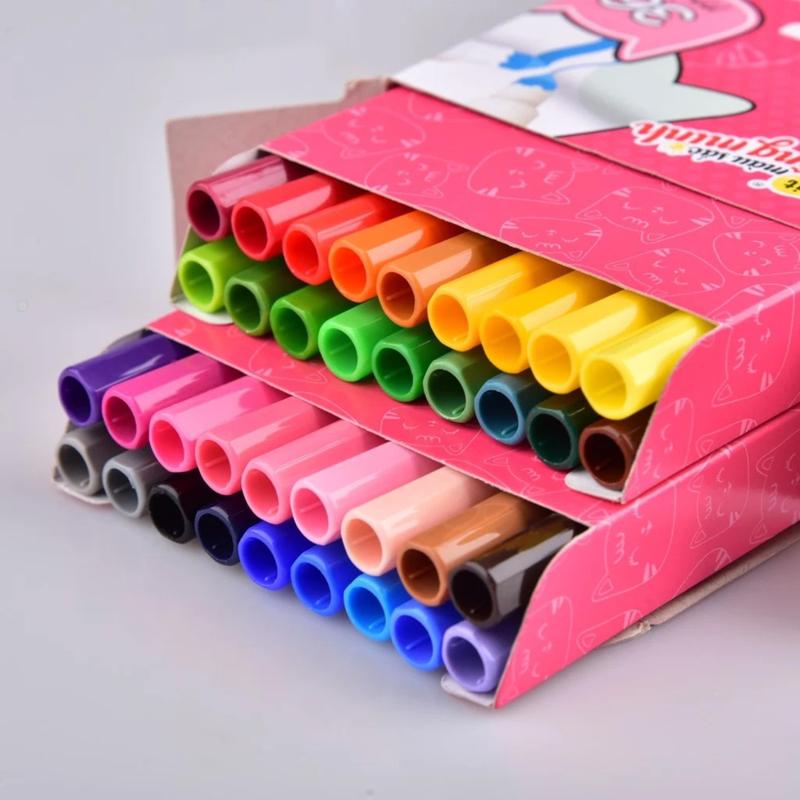 Có Quà Tặng Kèm Hộp Bút Lông 36 Màu Fiber Pen Washable - Nét Mảnh Nét To - Colokit SWM-C006 giúp cho khả năng tư duy và sự sáng tạo quatang be marker brush thiên long acrylic bút màu