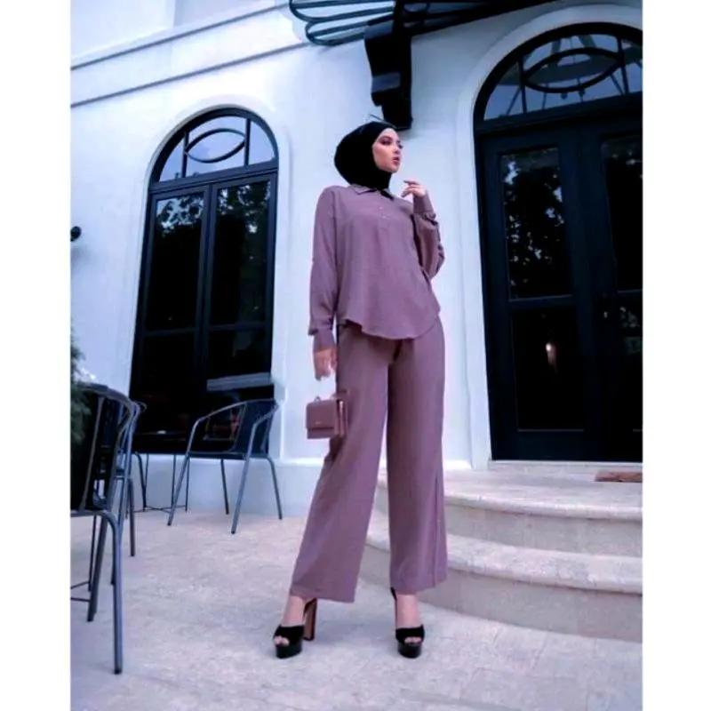 Setelan andin crinkle airflow wangky Muslim Wanita