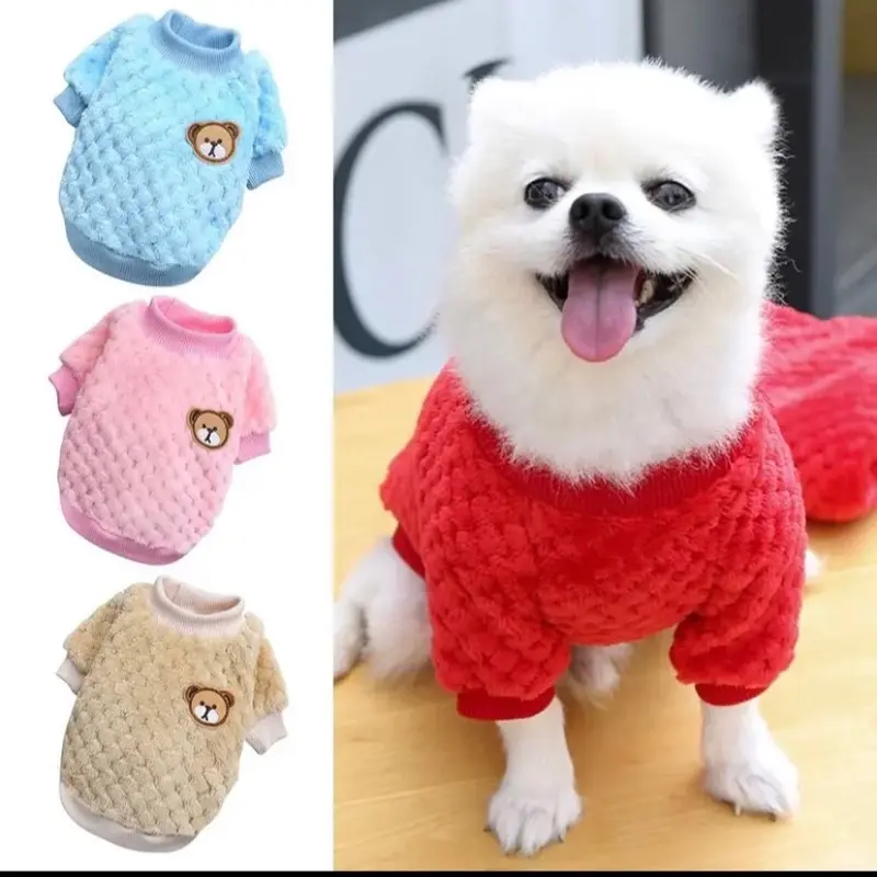 Áo lông chó mèo mùa lạnh mẫu lông gấu và lông trái cây, bấm vô chọn phân loại nhiều mẫu 2