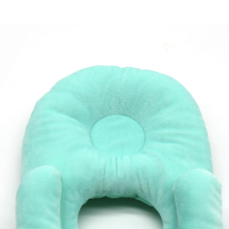 Product Introduction of New Velvet Filling Pillow Blue/Grey/Pink Fixed Bottle Breastfeeding Pillow Fixed Head Multifunctional Shaped Pillow Lactation 12