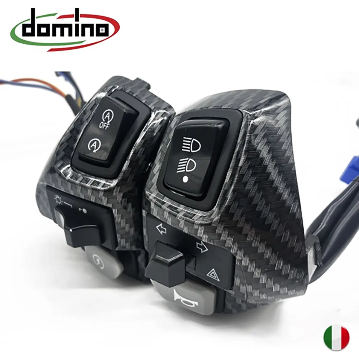 domino handle switch Aerox/mio125i M3 (left/right set)Carbon Black