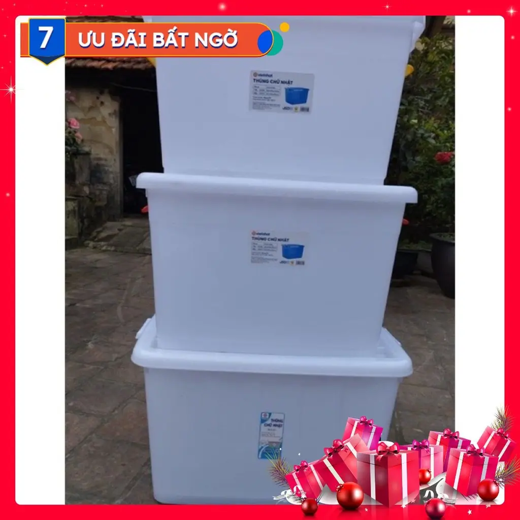 [free ship] thùng nhựa.cap cấp việt nhật, thùng nhựa có bánh xe bền đẹp.[sẵn hàng]