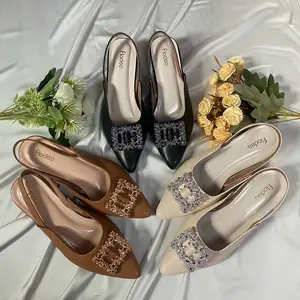 Fladeo hak blink tali belakang 3 cm Sandal kekinian