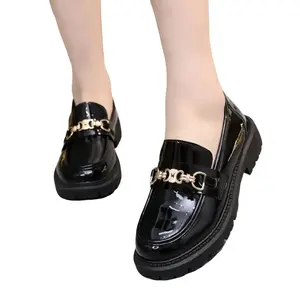 Sepatu Oxford Wanita Terbaru Fashion Korea Hak Datar Kekinian Docmart Sekolah Cewek Hitam Jessy Kulit Bisa Cod Shoes Kasual Flat Flat Kerja