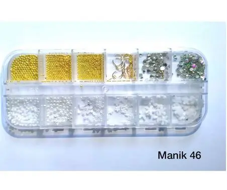 Rhinestone Manik Hiasan Kuku Nail Art Decoration Wheel-Manik Kerang 5