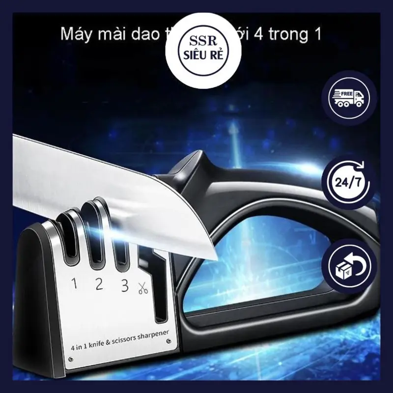 Máy Mài Dao Kéo 4 Trong 1 Mài Sắc Chỉ Trong Tích Tắc 5