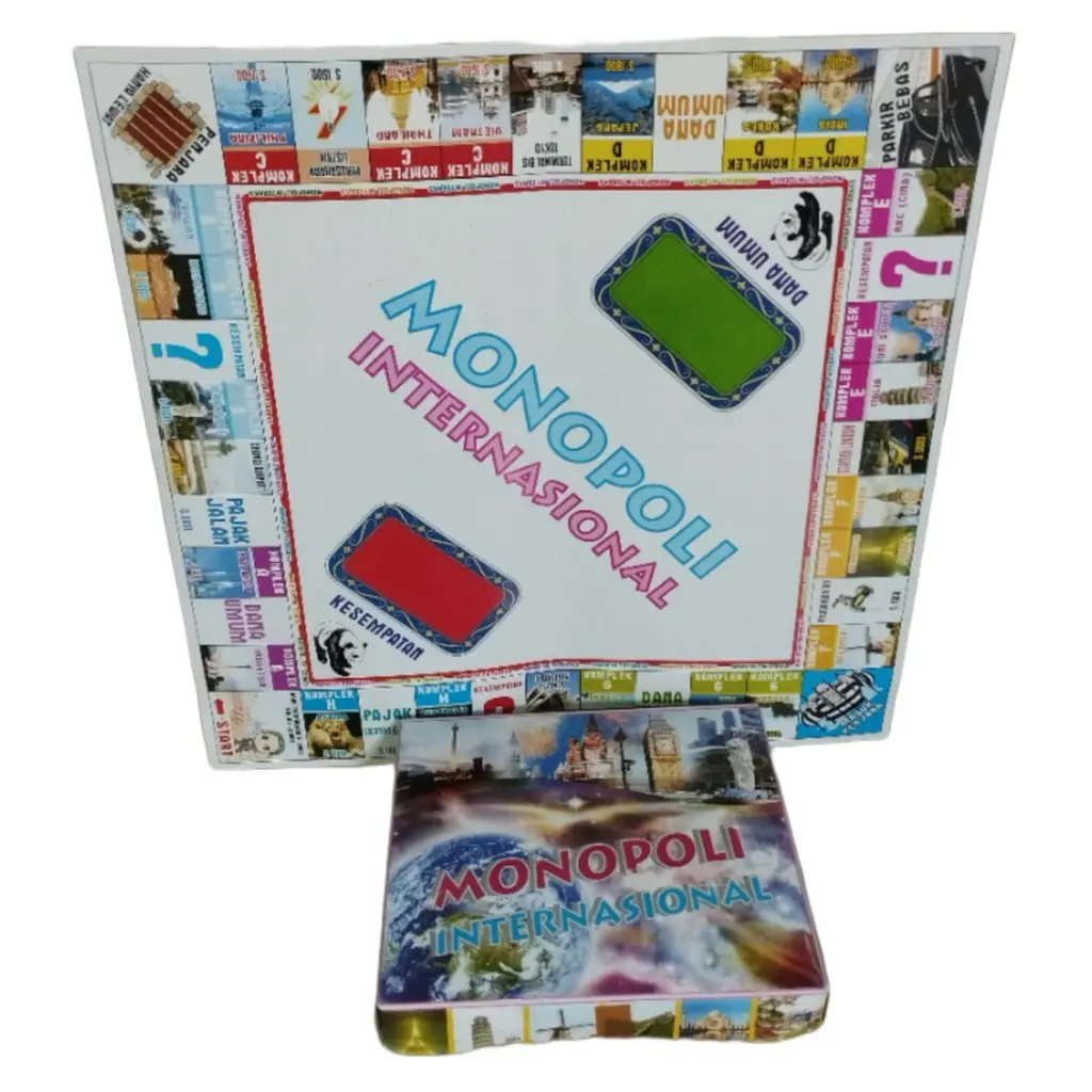 Mainan Anak Laki-laki Dan Perempuan Monopoli Internasional 2 In 1 Maenan Anak-anak Cowok & Cewek Umur 7 Tahun Ke Atas Murah
