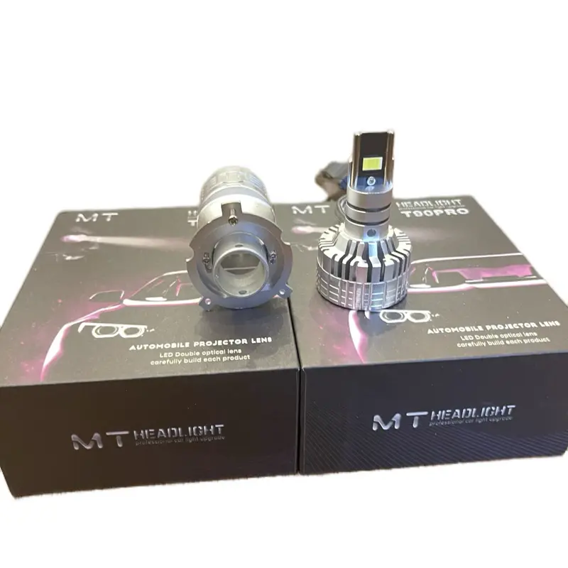 Đèn bi led mini T90PRO  H4 cao cấp- Đèn Pha Đèn ô tô xe máy - T90 Pro New 2024 - Ánh Sáng 5k5 Viền Cắt Chói-BH 24 Tháng 6
