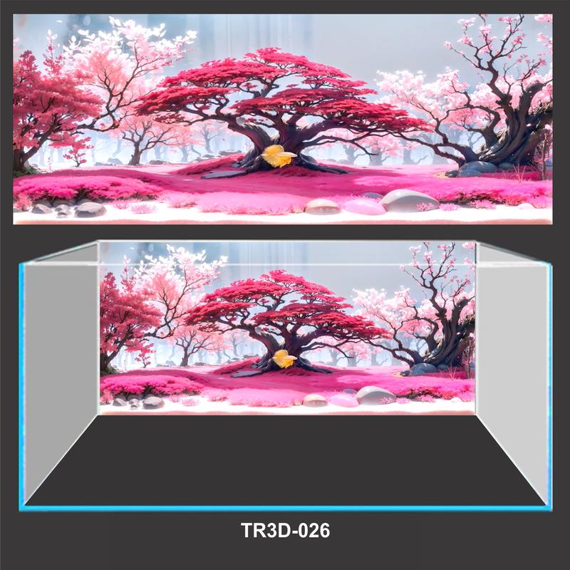 Tranh 3D Dán Bể Cá Thủy Sinh Decal PVC Chống Thấm Nước TR3D-026