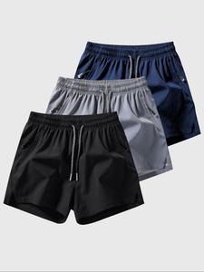 Men's Solid Color   Pocket Shorts, Breathable Comfortable Shorts, Casual Men's Bottoms for Summer