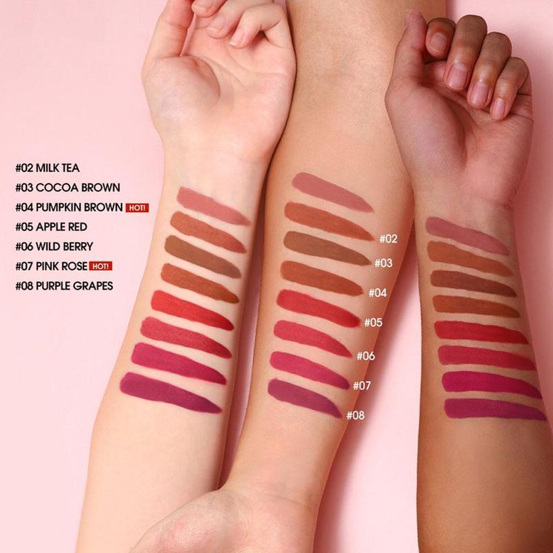 Product Introduction of 【TERSEDIA&COD】O.TWO.O Lipstik Matte Tahan Lama Tahan Air 24 Jam Tinta Beludru Pewarna Bibir Anti Lengket Lip Gloss Lipstik Cair Makeup Untuk Bibir Lipstick Kosmetik 19