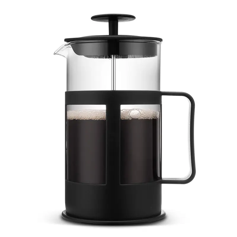 Bình pha cà phê kiểu pháp 350/600ml ​french press ấm pha cà phê trà ​thủy tinh Bình pha trà ​French press ly trắngg 8