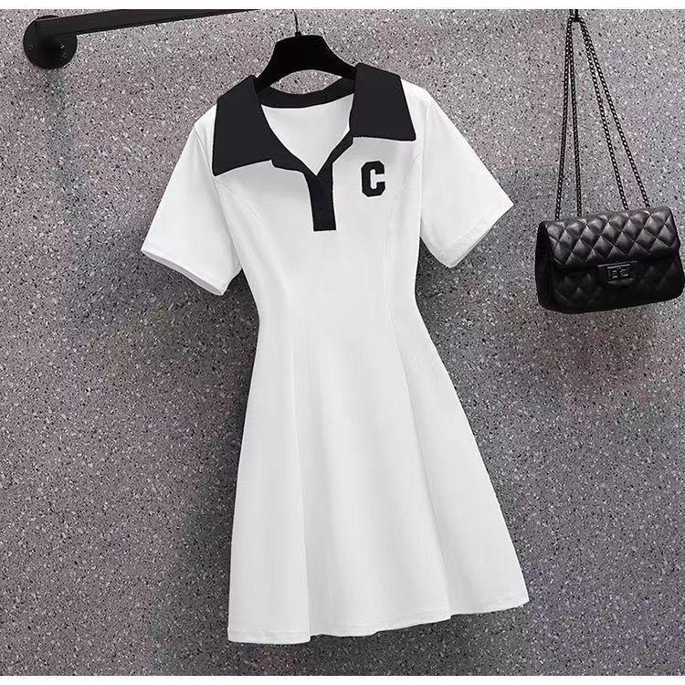 Product Introduction of Váy Cổ Polo, Phong Cách Mùa Hè, Dành Cho Nữ, Phong Cách Mới Mùa Hè 2024, Eo Bó Sát, Ôm Vừa Vặn, Váy Ôm Chữ A, Thời Trang, Dễ Phối Đồ 6