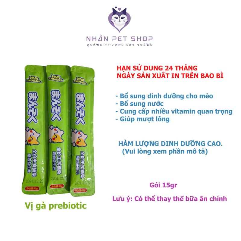 Combo 100 Thanh Súp Thưởng Cho Mèo Choazol Dành Cho Mèo Từ 2 Tháng Tuổi - Nhàn Pet Shop 4