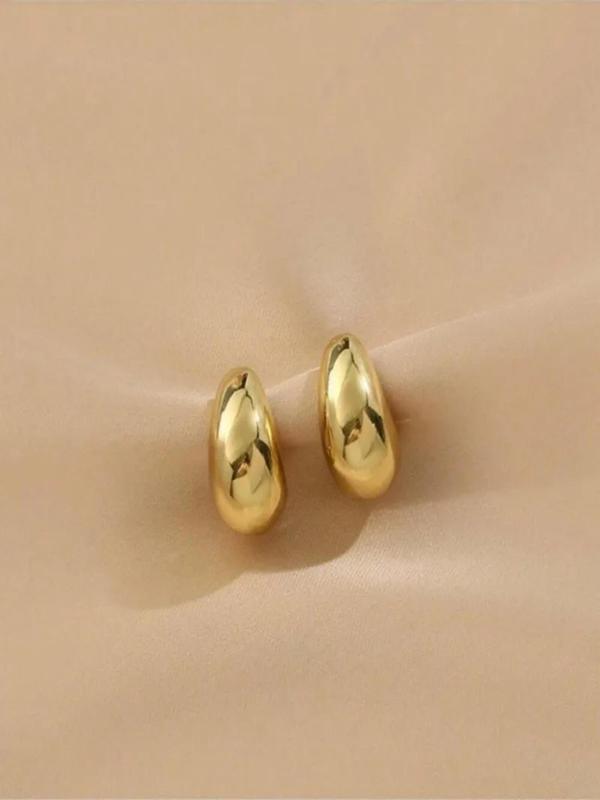 Water Drop Shaped Dangle Earrings, Fashionable Chunky Earrings for Women, Casual Jewelry for Party, Daily Clothing Decor, Trendy All-match & Exquisite Jewelry for Birthday Gift 8