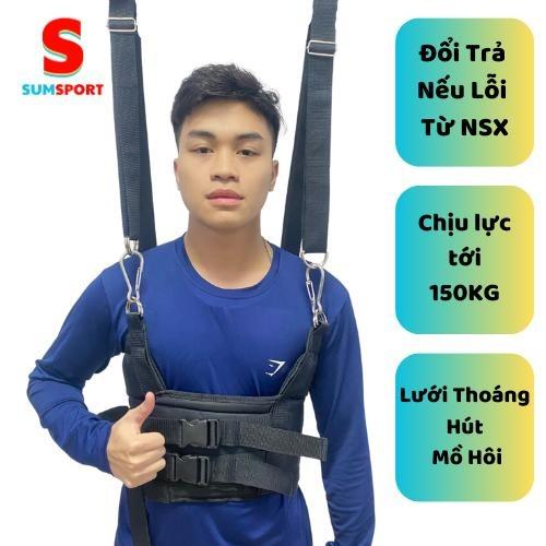 Đai Treo Kéo Giãn Cột Sống Chữa Thoát Vị Đĩa Đệm Đau Lưng SumSport Thế Hệ Mới Massage Sport Chịu Lực Tối Đa 150KG Lưới Thoáng Hút Mồ Hôi