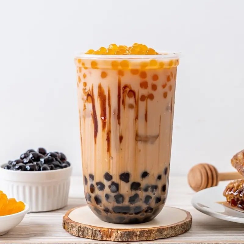 1 SET TRÀ SỮA TỰ NẤU -Tặng ống hút , túi lọc trà và công thức kèm theo Chua Sô Cô La Bột Socola Topping settra  sua 7