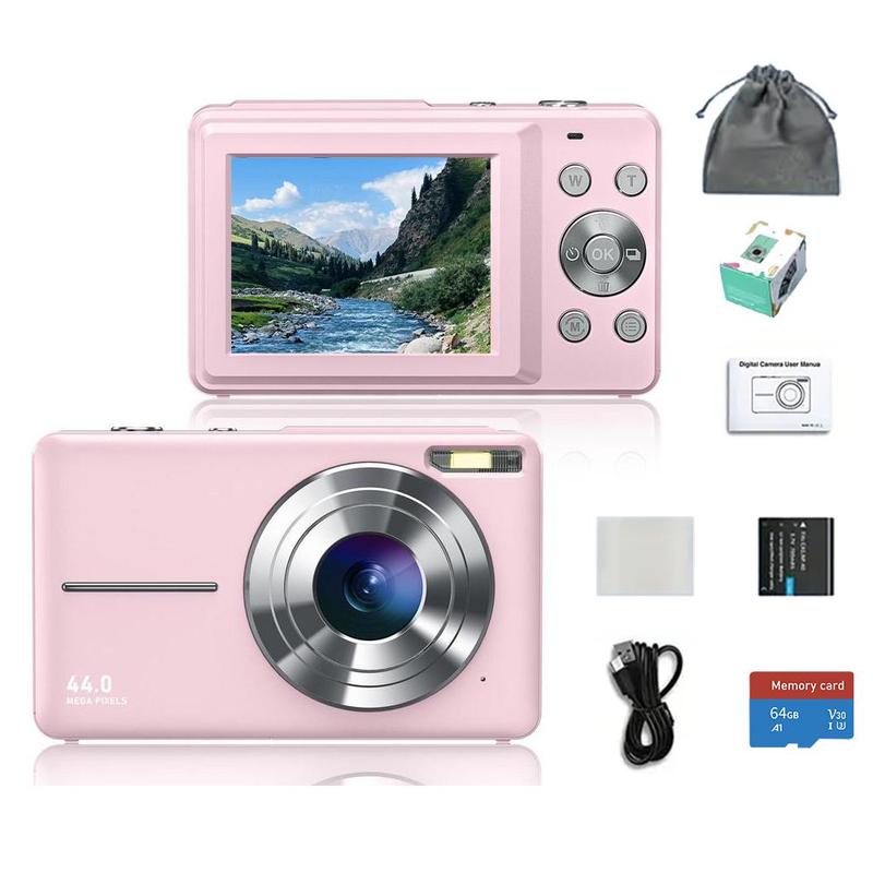 16X Digital Camera, Rechargeable 1080P FHD Camera, High Speed TF Storage Card, 1 Count Digital Point and Shoot Camera with 16X Zoom Anti Shake For Boys Girls 0