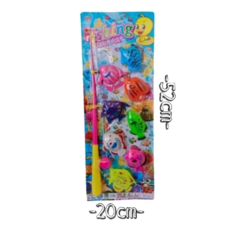 Mainan Anak Pancingan Ikan Magnet 8Pcs B1151 /Mainan Edukasi Anak Pancing Ikan Set/Mainan Anak Fishing Game Pancing Ikan Plastik 3