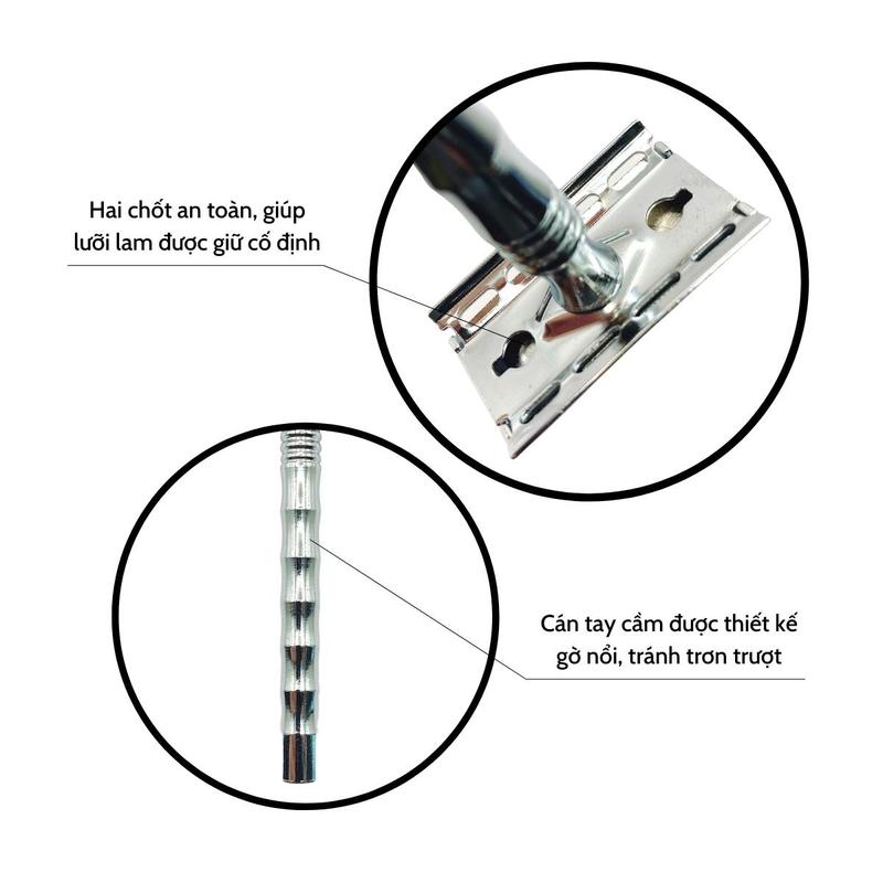 Dao Cạo Râu Inox Không Gỉ RIMEI A2049, Cam Kết Không Gỉ 6