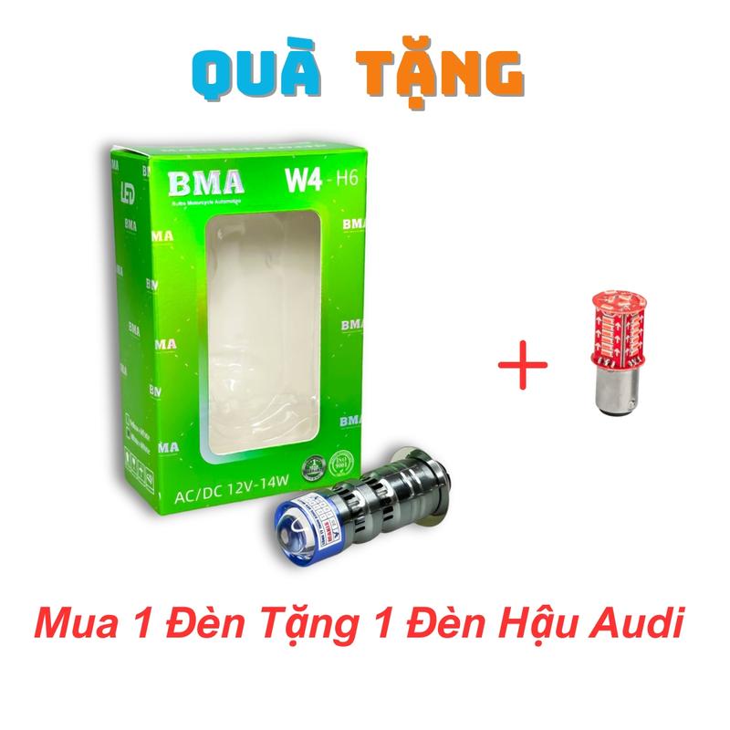 (Tặng Hậu AUDI VIP) Đèn Led Pha X8/W4 BMA - Chân Bóng M5 Lắp Đèn Pha Dream, Wave Nhỏ, Future 1 - Phù Hợp Mọi Điều Kiện Thời Tiết  - Phụ Tùng