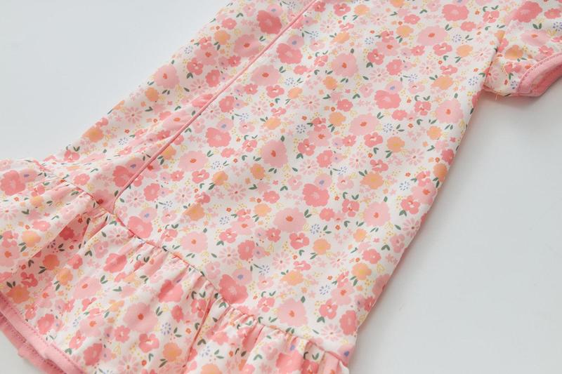 Product Introduction of Baby Girl Pink Floral Cheongsam Dress 0820X 16