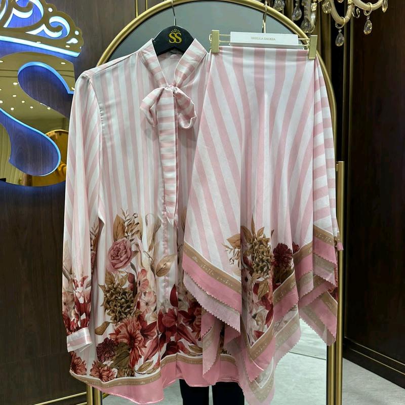 Atasan Kemeja Silk Set Hijab Original Shella Saukia 1