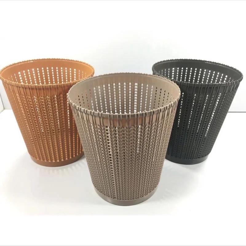  ￼Sọt nhựa đan mây đựng đồ đa năng hàng Việt Nhật thùng rác văn phòng kiểu dáng hiện đại màu sắc nhã nhặn 