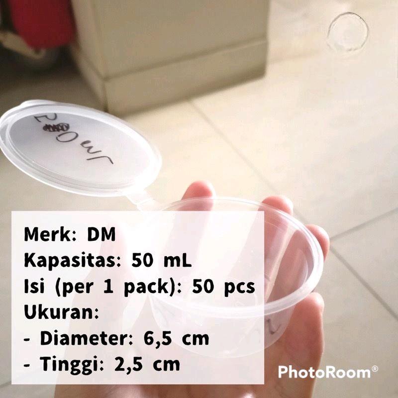 thinwall DM sauce cup 50ML -isi per pack 50 PCS sauce container 2